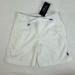 NWT boys polo Ralph Lauren pull on white shorts size 5